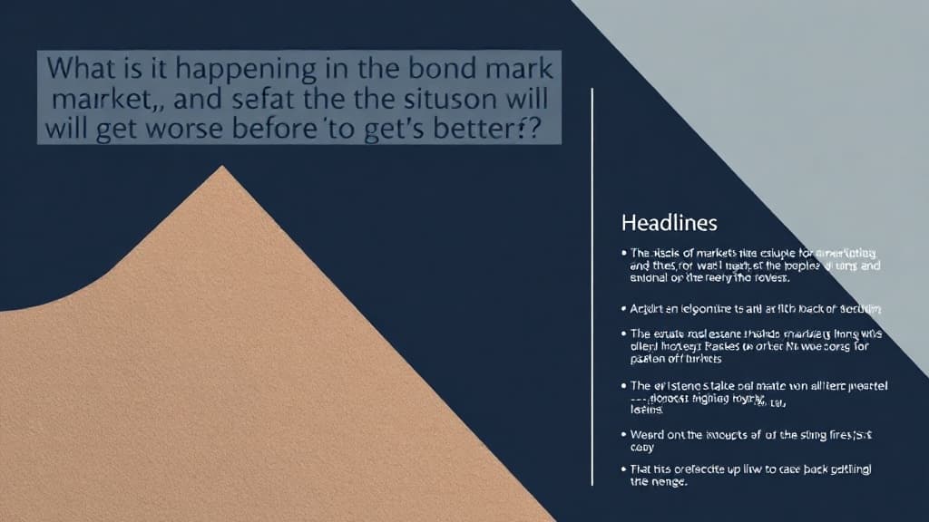 “The Situation Will Get Worse Before It Gets Better”: What Is Happening in the Bond Market?