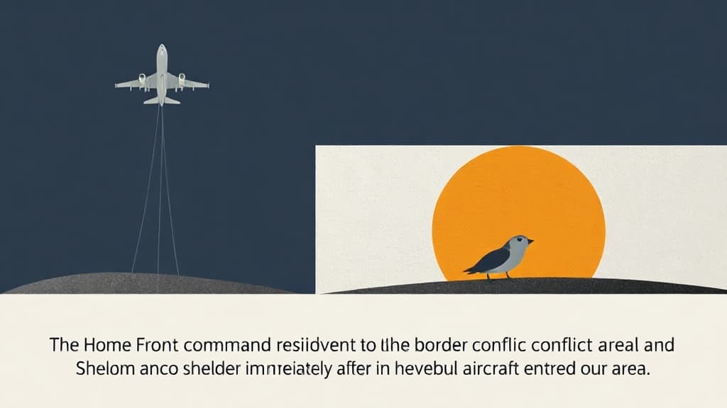 Hostile Aircraft Penetrates Border Conflict Area Near Shlomi