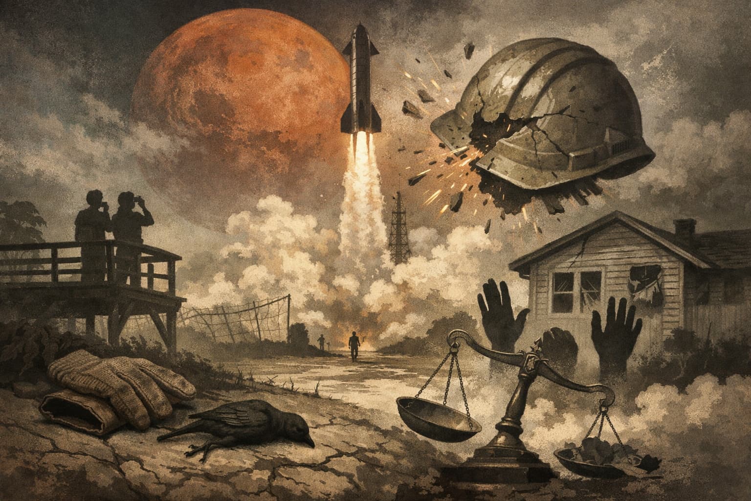SpaceX's Mars Ambitions Bring Jobs, Tourism, and Damage to South Texas Neighbors