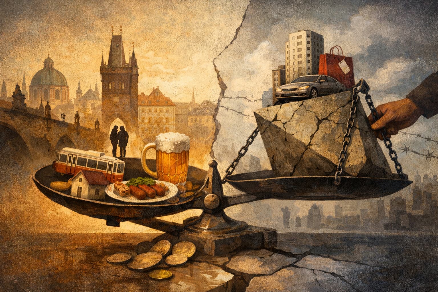 In Prague, an Israeli columnist finds cheap prices and a painful comparison with Israel