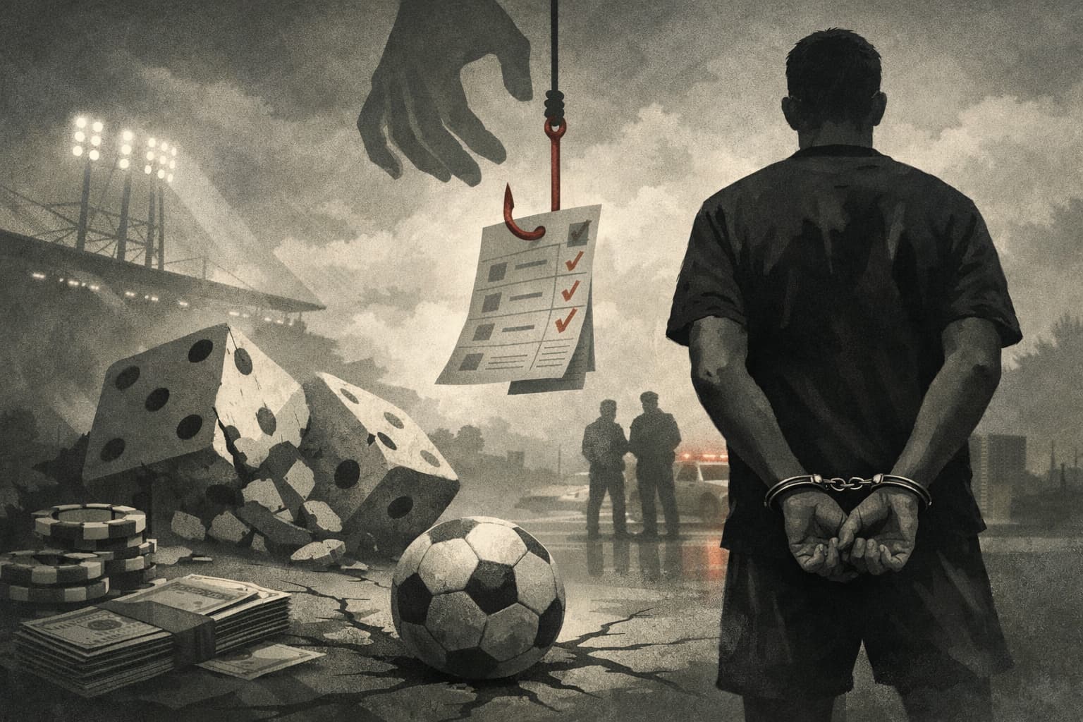 Active top-league footballer arrested on suspicion of large-scale illegal betting