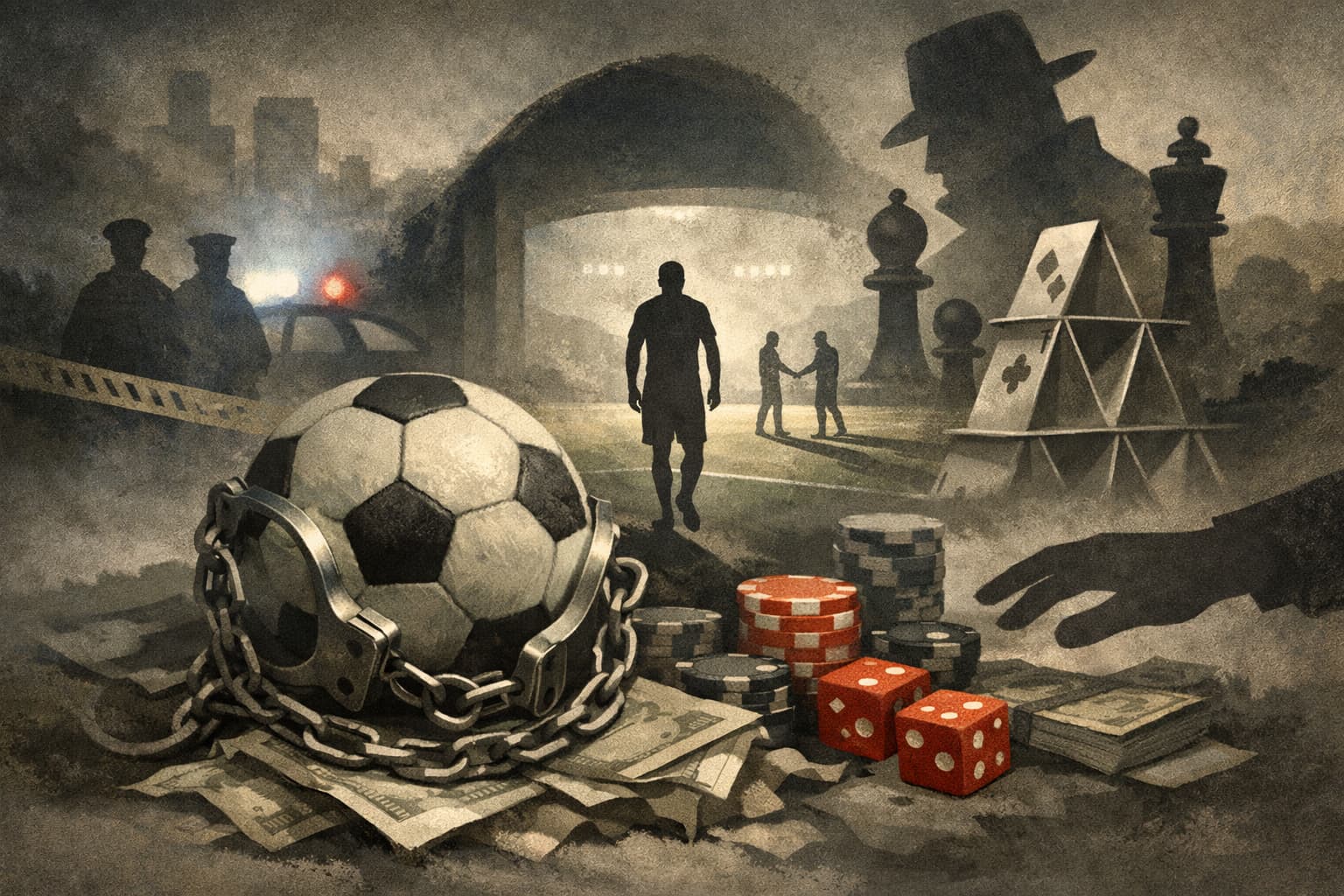 Active top-division footballer detained in major illegal betting probe