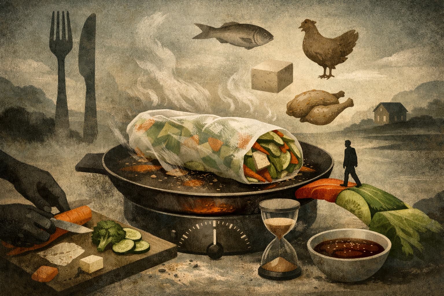 Rice Paper Rolls Use Up Whatever Vegetables You Have