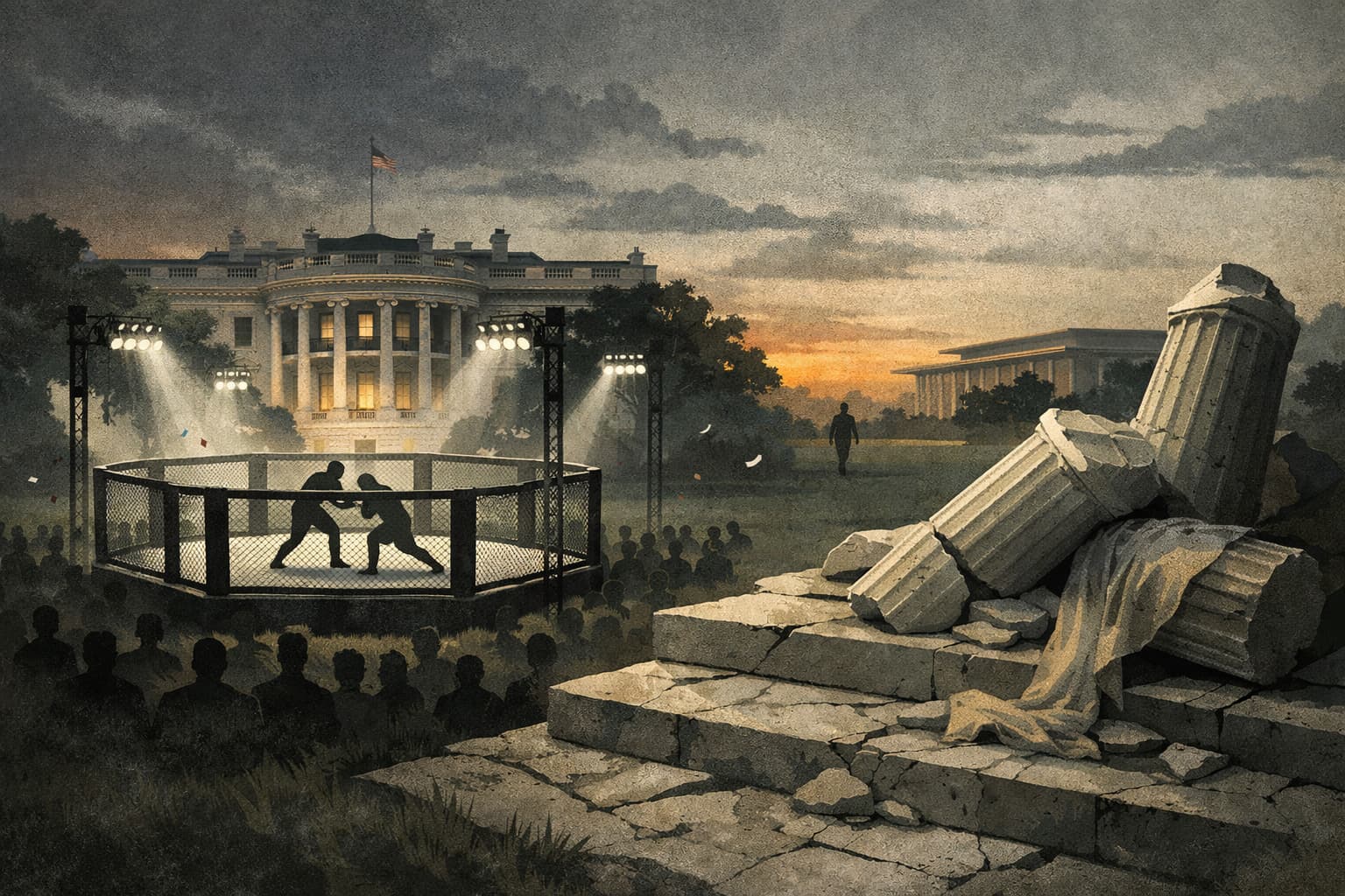 Trump Marks 80th Birthday With UFC Fights on the White House Lawn