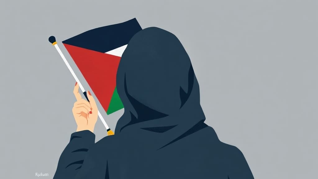 With a keffiyeh and bloodied hand symbol, doctor sparks outrage over anti-Israel protest at graduation