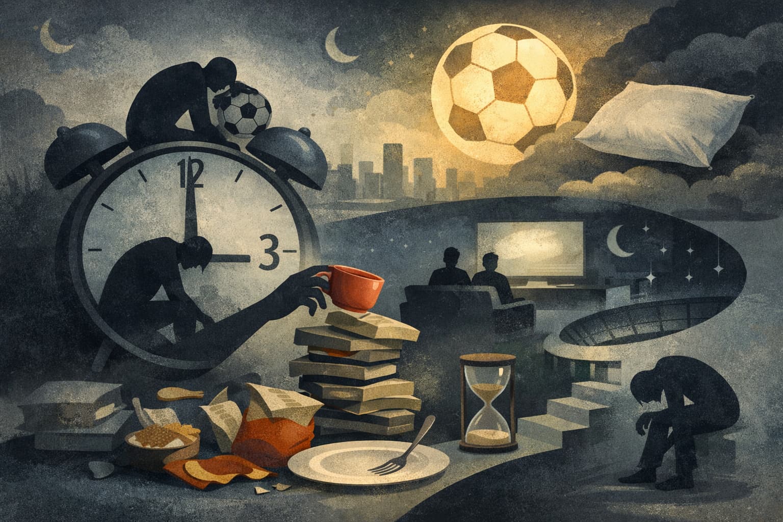 Late-Night World Cup Viewing Can Leave Fans Exhausted and Hungrier