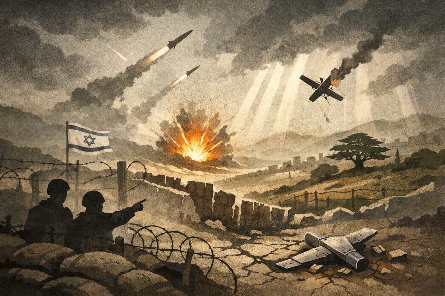 Israel Reports Incoming Fire From Lebanon Near Neot Mordechai and in Southern Lebanon