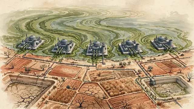 Five Israeli Desalination Plants Offline Due to Algae Bloom, Raising Water Security Concerns
