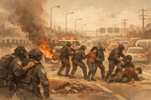 Police: 2 Officers Hurt, 5 Protesters Arrested After Route 4 Blockade Cleared