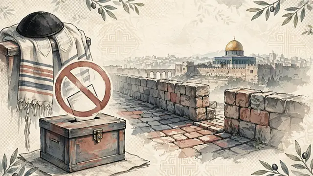 Top Rabbi Urges Voters to Shun Temple Mount Visitors