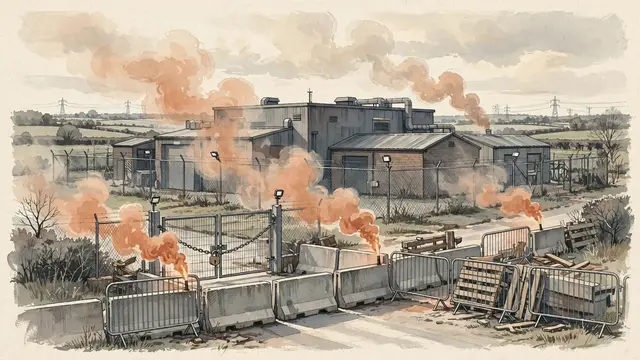 Pro-Palestinian Activists Block Access to Israeli Defense Plant in UK