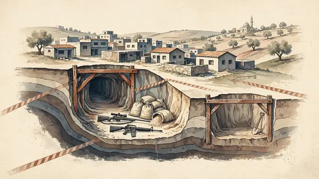 Israeli Police Discover Deep Tunnel, Weapons Cache in Qalqilya