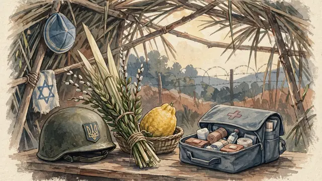 Ukrainian Army Drafts Israeli Breslov Hasid, Provides Holiday Items