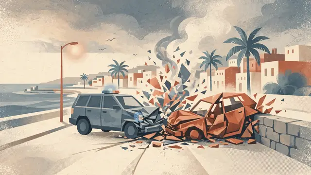 Police Chase in Netanya Ends in Crash, Officer Injured