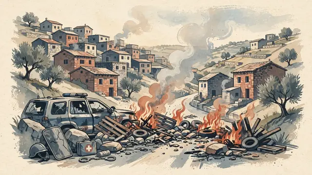 Over 100 Jewish Rioters Attack Palestinian Village, Injure Border Police