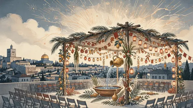 Rabbi Elimelech Biderman Electrifies Jerusalemites at Bayan's Giant Sukkot Celebration