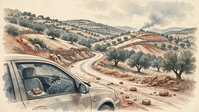 Israeli Civilian Injured in Stone-Throwing Attack Near Yasuf