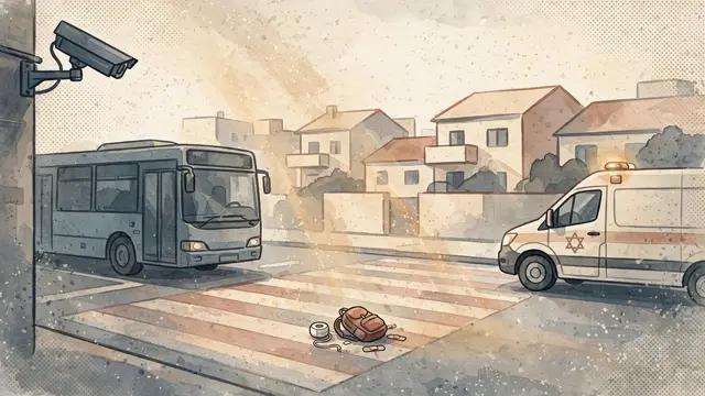 Miraculous Escape: Child Lightly Injured After Being Hit by Bus in Beitar Illit