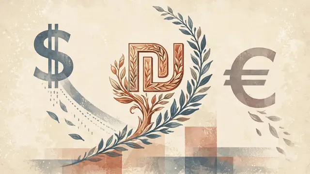 Israeli Shekel Strengthens Against Dollar and Euro