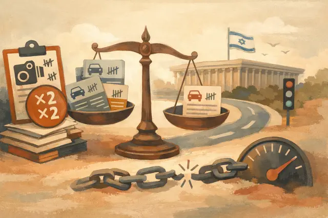 Israel Approves Driver Points Overhaul, Removing Double Penalties for Single Incidents