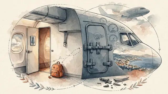 Girl's Bathroom Break Averted Disaster on Flight to Israel