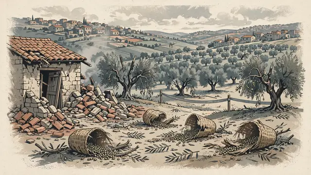 Settler Violence Erupts in West Bank Village During Olive Harvest