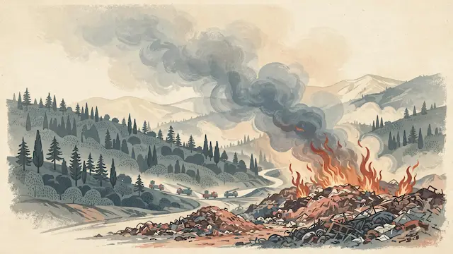 Major Fire Erupts at Northern Israel Waste Site, Threatening Forests