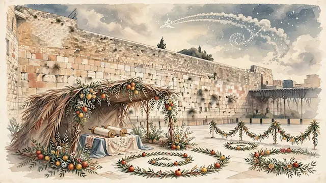 Over a Million Celebrate Sukkot and Simchat Torah at Western Wall