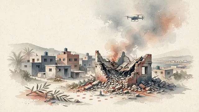 IDF Drone Strike Kills One, Wounds Ten in Central Gaza