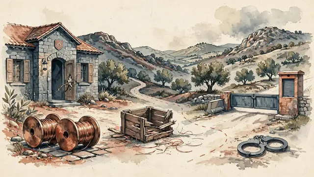 הגנבים נעצרו עם סחורה בשווי 100 אלף יורו, ושוחררו עם השלל