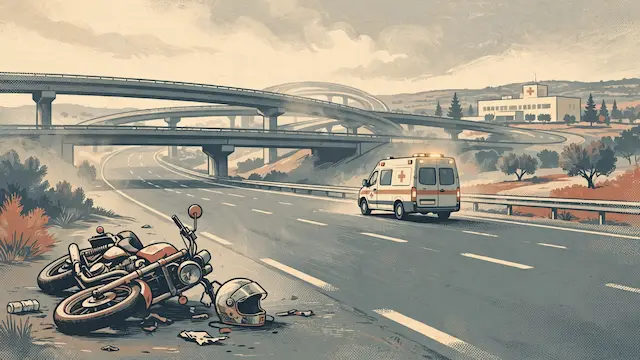 Motorcyclist Injured in Collision Near Rishon LeZion Interchange