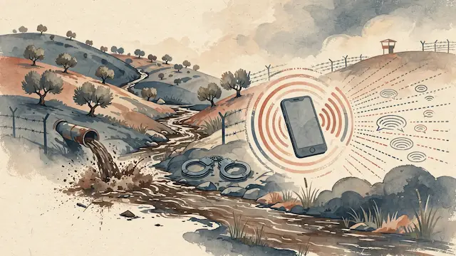 Palestinian Arrested for Dumping Sewage in West Bank Streams