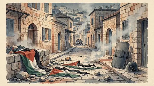 Police Clash With Protesters in Jerusalem's Mea Shearim Over Palestinian Flags