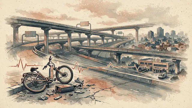 Electric Bicycle Rider Critically Injured in Tel Aviv Collision