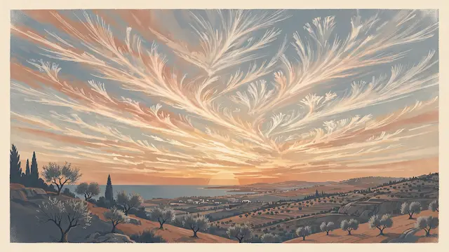 High-Altitude Ice Clouds Create Stunning Sunsets Across Israel