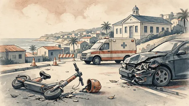 Scooter Rider Injured in Netanya Collision
