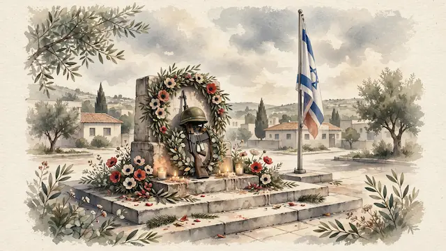Or Yehuda Holds Memorial Ceremony for October 7th Attacks