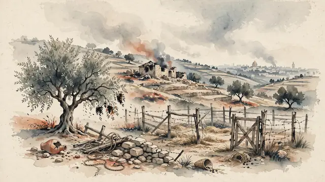 Settler Violence Escalates in West Bank and Jerusalem, Targeting Farmers and Property