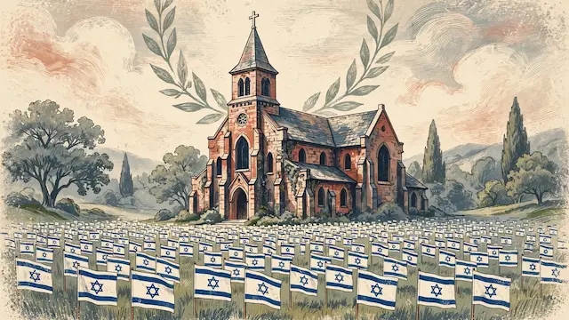 US Churches Mark October 7 Victims With 1200 Israeli Flags