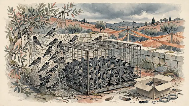 Two Arabs Arrested in Israel for Poaching Thousands of Protected Songbirds