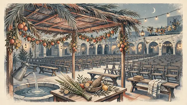 Hundreds of Yeshiva Students Celebrate Sukkot Gathering