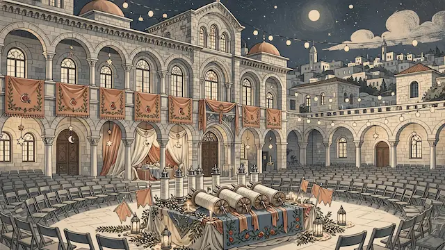 Belz Hasidic Dynasty Celebrates Simchat Torah in Jerusalem