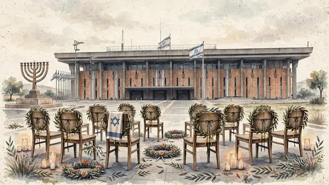 Minute of Silence Held Before Knesset on October 7th Massacre Anniversary