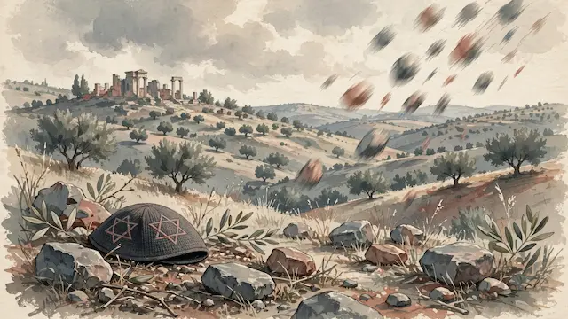 Jewish Man Injured in Head by Stones Thrown by Dozens Near Sebastia