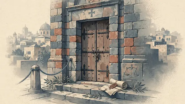 Man Indicted for Spitting at Jerusalem Church Door