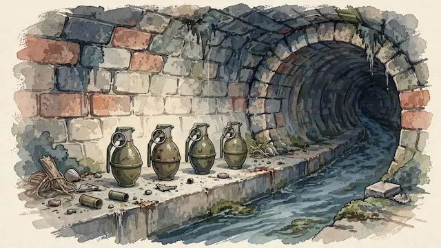 Four IDF Fragmentation Grenades Found in Lower Galilee Sewer