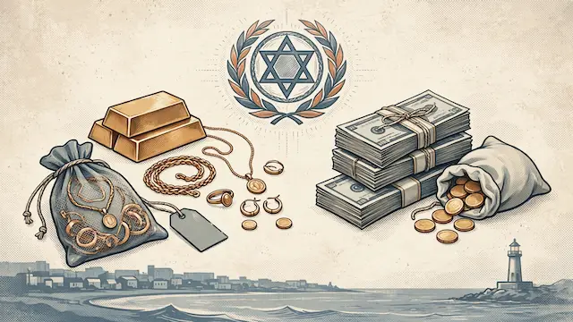 Israeli Police Seize Over $270,000 in Gold and Cash in Kiryatim Arrest