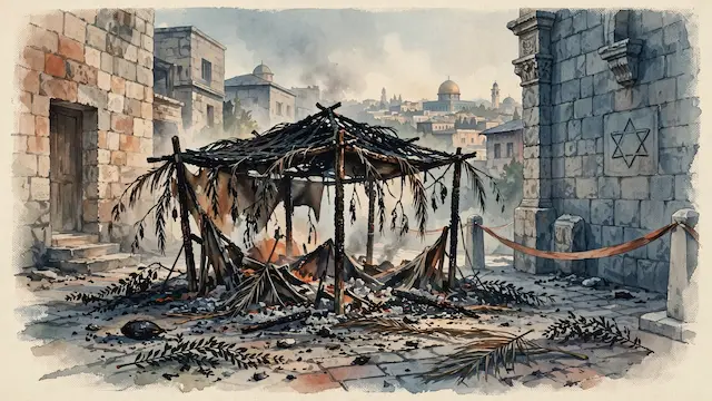 Jerusalem Man to Be Charged for Arson Attack on Sukkah