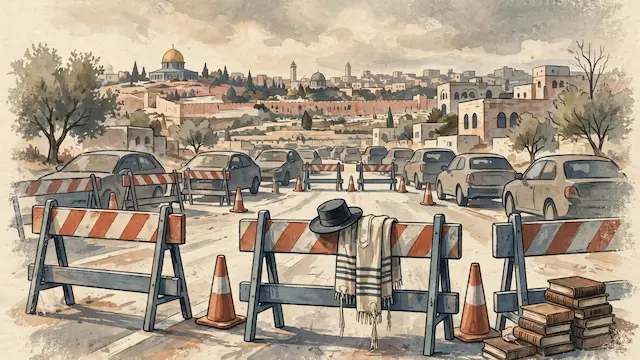 Jerusalem Faction Protests Disrupt Traffic in Central Israel
