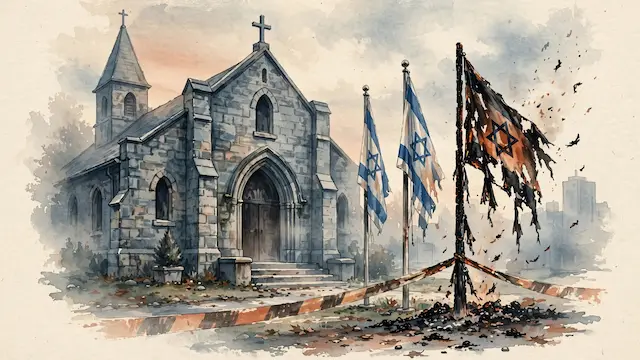 Toronto Police Probe Burning of Israeli Flags at Church